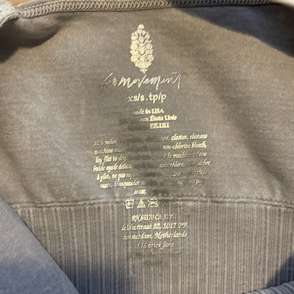 Free People Good Karma Crop Tank ICE GREY - Picture 4 of 7